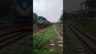 Dhaka commuter train leaving from Banani underpass train railway rail keretaapi [upl. by Sivart]