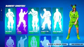 The RAREST Fortnite Emotes [upl. by Lienahs]