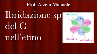 Ibridazione sp del carbonio negli alchini ProfAtzeni [upl. by Ehcor]