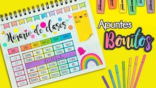 DIY Haz tu HORARIO DE CLASES bonito REGRESOACLASES [upl. by Gudrun]