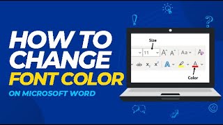 How to Change Font Color in Microsoft Word [upl. by Sillaw261]