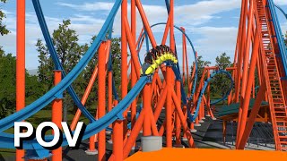 Raptor POV  RMC Single Rail Coaster  No Limits 2  60fps  2D [upl. by Aleet183]