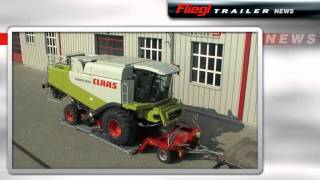 Fliegl Trailer News ZweiachsTiefladeranhänger [upl. by Rennat952]