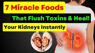 7 Miracle Foods That Flush Toxins amp Heal Your Kidneys Naturally  Boost Kidney Health kidneyhealth [upl. by Boulanger]