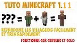 TUTO FR  REPRODUCTION DES VILLAGEOIS  MINECRAFT 111 [upl. by Mighell]