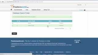 Freshersworldcom Database Search amp Download Tutorial [upl. by Shawnee]