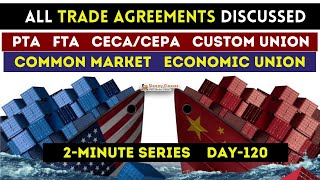 All Trade Agreements Explained  2Minute Economy  Day120 [upl. by Artep317]