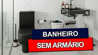 50 formas de ORGANIZAR BANHEIRO SEM ARMÁRIO Bonito e Barato [upl. by Pack]