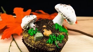 Mushroom Cupcakes Meringue Mushroom Cupcake Recipe from Cookies Cupcakes and Cardio [upl. by Collbaith]