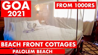 Beach Front Cottages Rococo Pelton  Palolem Beach Goa 2021  Budget Trip  Goa Vlog  South Goa [upl. by Atinid]