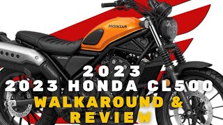 Retro meets Modern 2023 Honda CL500 Street Scrambler Review  Features Performance and Price [upl. by Charpentier805]