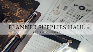 PLANNER SUPPLIES HAUL  PAPERIE PLANNING [upl. by Farmer]