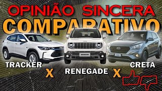 Qual é o melhor Renegade Creta ou Tracker  Comparativo entre os SUV compactos mais vendidos [upl. by Sadella]