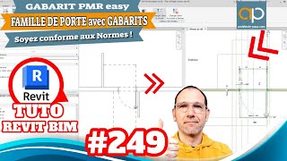 GABARIT PMR pour une porte REVIT  Comment créer et paramétrer cela  Tuto en Français pour vos DCE [upl. by Neelcaj]