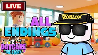 ALL ENDINGSSECRETS DAYCARE 2 RELEASE  ROBLOX [upl. by Manup]