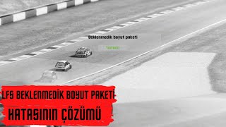 LFS BEKLENMEDİK BOYUT PAKETİ HATASI ÇÖZÜMÜ BASİT  live for speed [upl. by Gael]