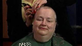 Local Woman Shaves Head For Charity [upl. by Neelyk]