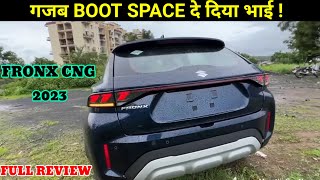 Maruti Suzuki Fronx cng 2023 आ गई✅ Fronx Delta cng boot space on road price Features review [upl. by Raf]