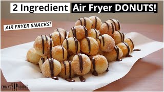 2 Ingredient AIR FRYER DONUTS  Quick amp Easy Air Fryer Donuts Recipe [upl. by Brenda]