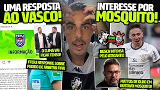 FFERJ RESPONDE AO VASCO E SE RECUSA A ESCALAR ÁRBITRO FIFA GUSTAVO MOSQUITO NA MIRA DE MATTOS [upl. by Attenor]