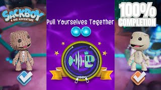 Sackboy Pull Yourselves Together  Twoplayer Gameplay  All Orbs Collected [upl. by Knarf]