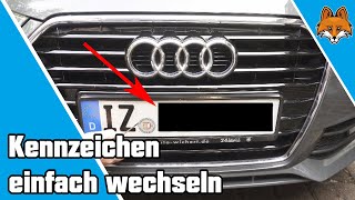 Kennzeichen wechseln  So kannst du dein Nummernschild einfach abbauen 🚗 [upl. by Enialem]