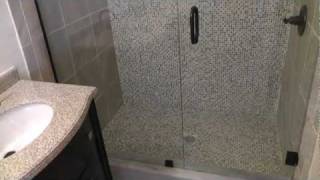 frameless shower door enclosure uchanel installation [upl. by Woods]