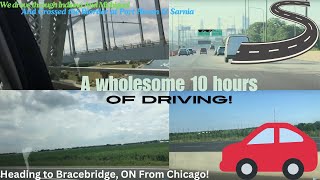 10 Hours Being On The Road  Chicago IL  Bracebridge ON  Muskoka Vlog 2024 [upl. by Anayeek]