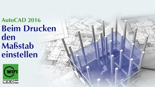 AutoCADTraining 2016 Beim Drucken den Massstab einstellen 914 [upl. by Oby907]