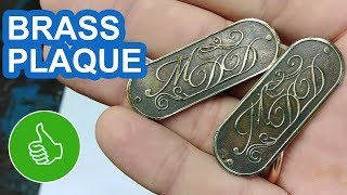 ETCHING BRASS HOWTO MAKE A PLAQUE [upl. by Lhadnek]