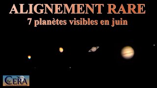 ALIGNEMENT RARE  7 planètes visibles en juin 2022 [upl. by Aivlys]