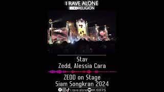 Stay  Zedd Alessia Cara ZEDD Live Siam Songkran Music Festival 2024 [upl. by Phemia]