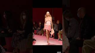 Evelina Lauren walking for Blumarine SS 2022 Fashion Show model runway fashion [upl. by Adiaj]