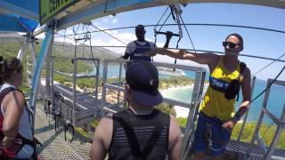 Dragons Flight Zipline Labadee Haiti GoPro Hero 4 [upl. by Aenel441]