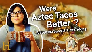 Sohlas Aztec Taco Tuesday with Hot Chocolate  Ancient Recipes With Sohla  History [upl. by Ahsimaj743]