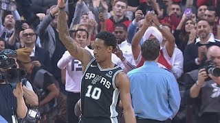 DeMar DeRozan Returns Toronto Kawhi Clutch Steal Dunk 201819 NBA Season [upl. by Coridon]