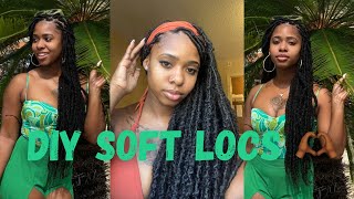 DIY Distressed Soft Locs Tutorial  Explained  Normal Speed [upl. by Edholm]