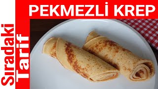 PEKMEZLİ KREP NASIL YAPILIR KREP TARİFİ  SIRADAKİ TARİF [upl. by Alikahs]