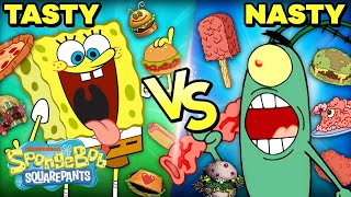 Tasty or Nasty 🤢 Krusty Krab vs Chum Bucket Menu Items  SpongeBob [upl. by Royce]