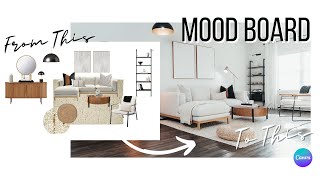 INTERIOR DESIGN  HOW TO CREATE A MOOD BOARD  Step By Step Guide [upl. by Ylrad]