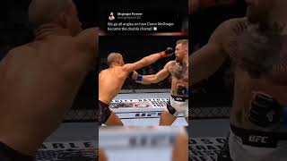 Conor Mcgregors flawless 4 punch combo to finished Eddie Alvarez🤯 conormcgregor mma ufc shorts [upl. by Eyllom]