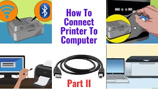 EP 130  Computer Basic  How To Connect Printer To Computer  To Home network [upl. by Eical]