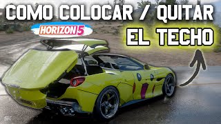 COMO QUITAR el TECHO A UN CONVERTIBLE en FORZA HORIZON 5  FERRARI PORTOFINO [upl. by Icnan]