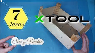 Mira lo que hago con cajas de madera de frutas y la mejor máquina láser para principiantes xTool S1 [upl. by Dirrej]