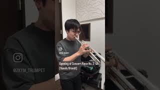 ブラント2番の練習Practice of Concert Piece No 2 Vassily Brandt トランペット 練習 trumpet practice music [upl. by Akibma]