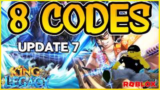 ✅3 NEW CODES✅8 WORKING CODES for 🔥 KING LEGACY 🔥 Reset Stat Codes🔥 UPDATE 7 🔥 Roblox 2024 [upl. by Chaunce]