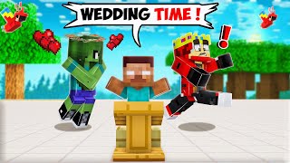 Wedding of Dante and Queen Zombie in Minecraft [upl. by Alim]