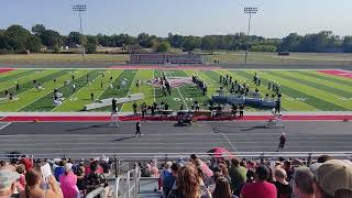 91424 Plainwell High School Band at Kent City Invitational  High Cam [upl. by Eikcid]