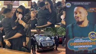 Junior Pope burial Live Coverage Wife and children in tears 😭 Nollywood actors present [upl. by Afihtan]