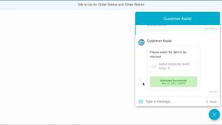 SAP Hybris Conversational Interface to Manage Order Returns [upl. by Pallaten782]